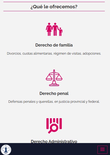 Antes: web anticuada