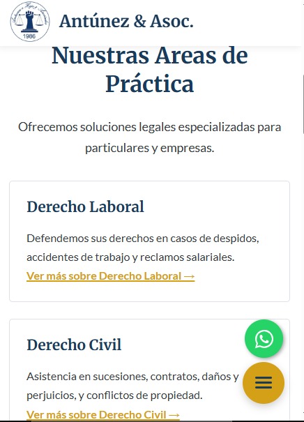 Después: web moderna